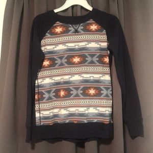 Eddie Bauer patterned sweatshirt